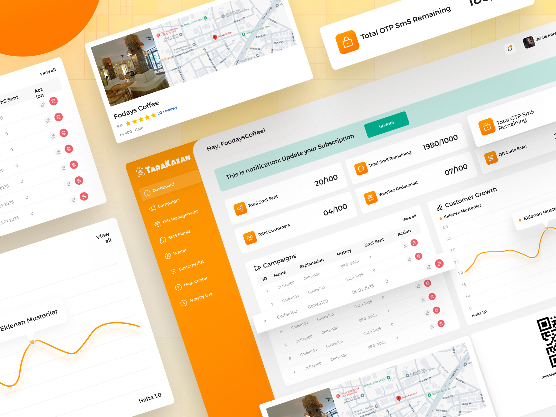 Example of Design Dashboard Saas Crm UI UX Of Web