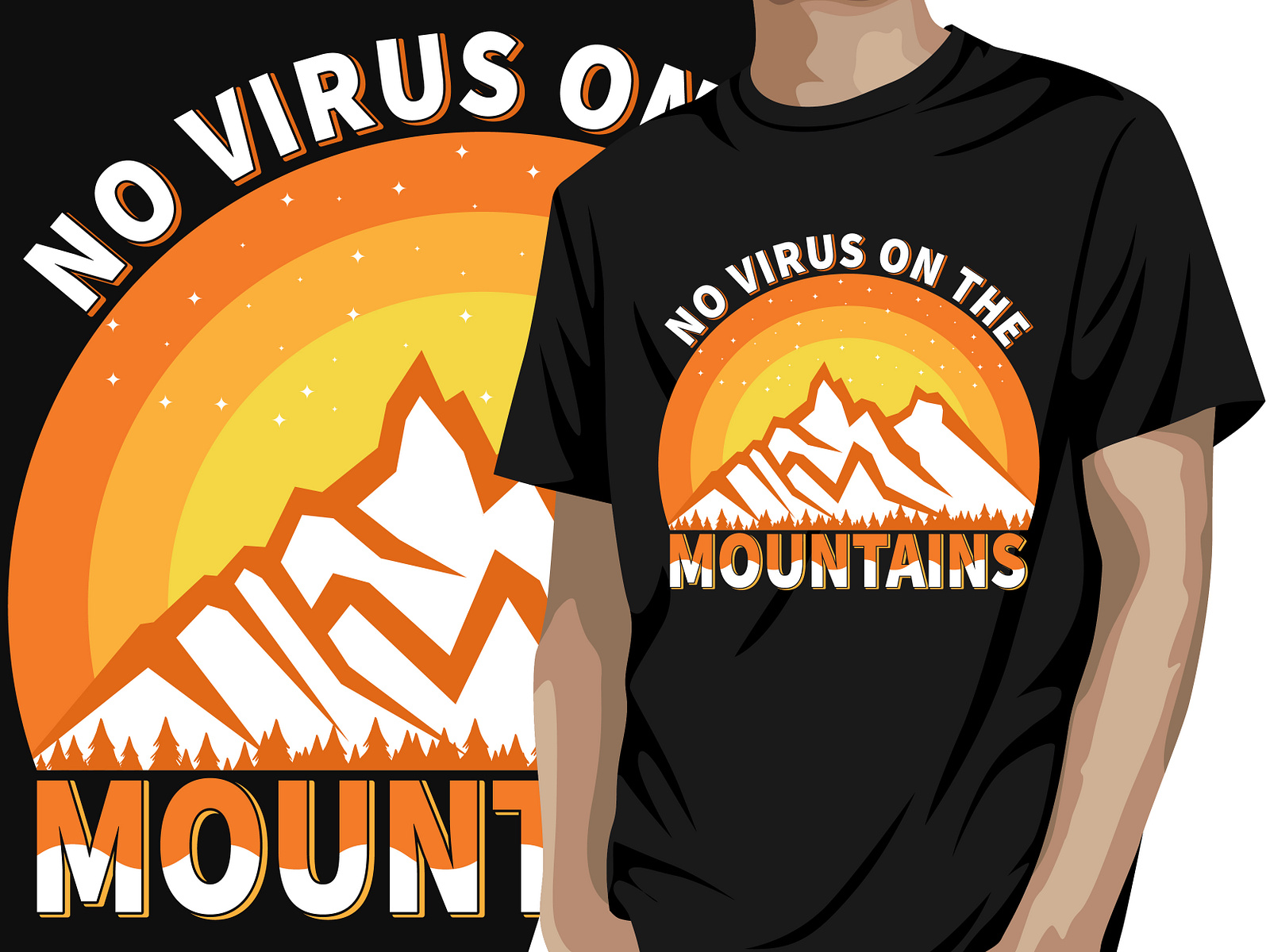 Mountain T-shirt Design | Adventure T-shirt Design | Outdoor Tee by ...