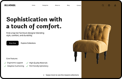 Belhouse landing page figma ui ui ux designer ux
