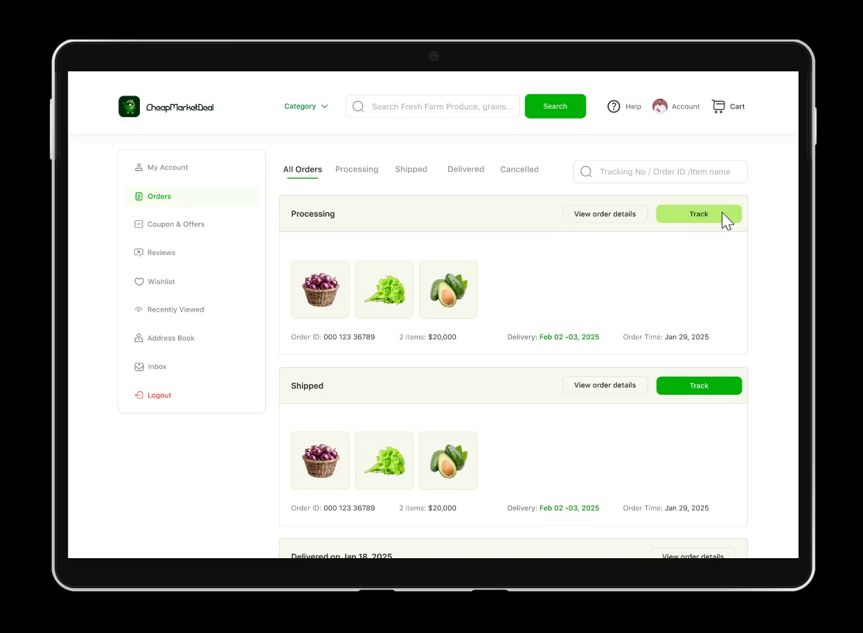 Example of Website Design