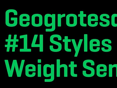 Geogrotesque Typeface typefaces
