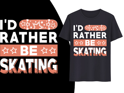 Skate Skateboarding T-shirt Design Graphic by Habib Munshi