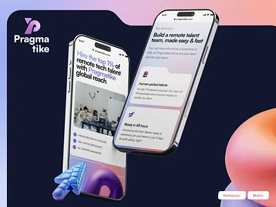 Pragmatike – Mobile Landing Page for Recruitment creative landing page dashboard landing page hiring hiring dashboard home screen hr dashboard landing page mobile landing page mobile website modern website online platform ui ux platform recruitment dashboard recruitment website recruitment website design responsive landing page talent website ui ux design web dashboard web design