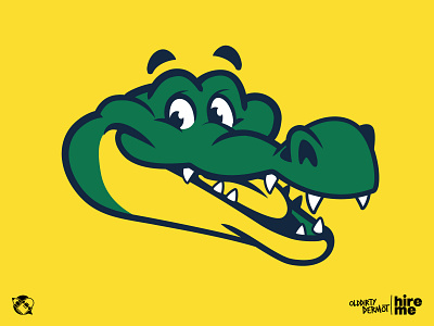 Gator Head! alligator character design graphics illustration mascot mascot design t shirt design tee design vector vector design