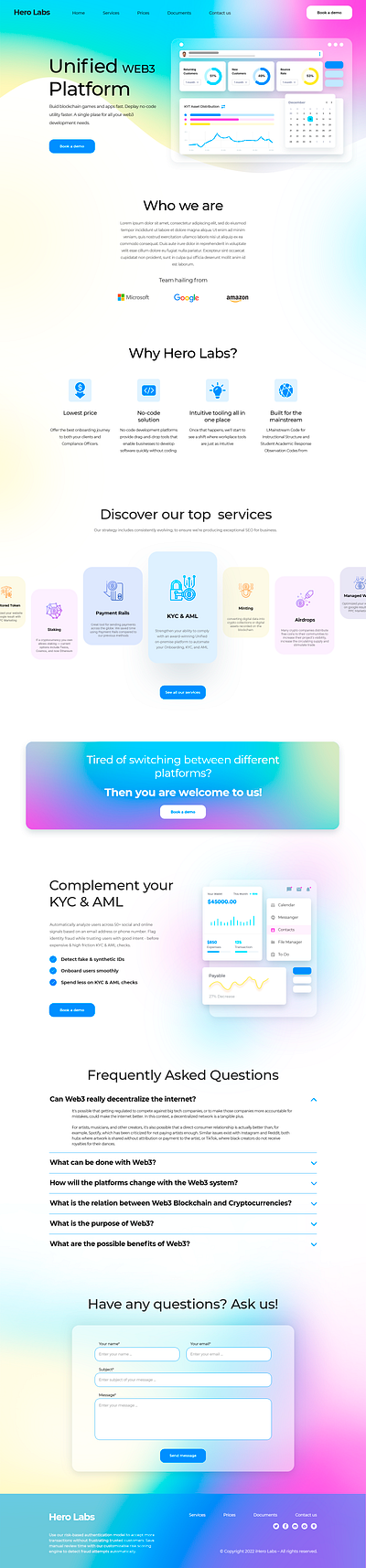 Website design for SaaS company landing page design landingpage saas ui web design