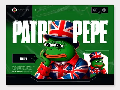 Patriot pepe - crypto meme mem token анимация блокчейн веб дизайн веб сайт дизайн мем токена инвестиции крипто крипто сайт криптоинвестиции мем мем монета мем токен мемкойн сайт мем монет сайт мемекойн токен целевая страница целевая страница мем монеты чистый