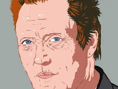 Christoper Walken dirty vector -1 christoper walken design illustration portrait quickhoney vector