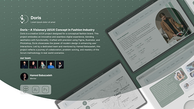 Doris Project e commerce mobile design ui ux web design
