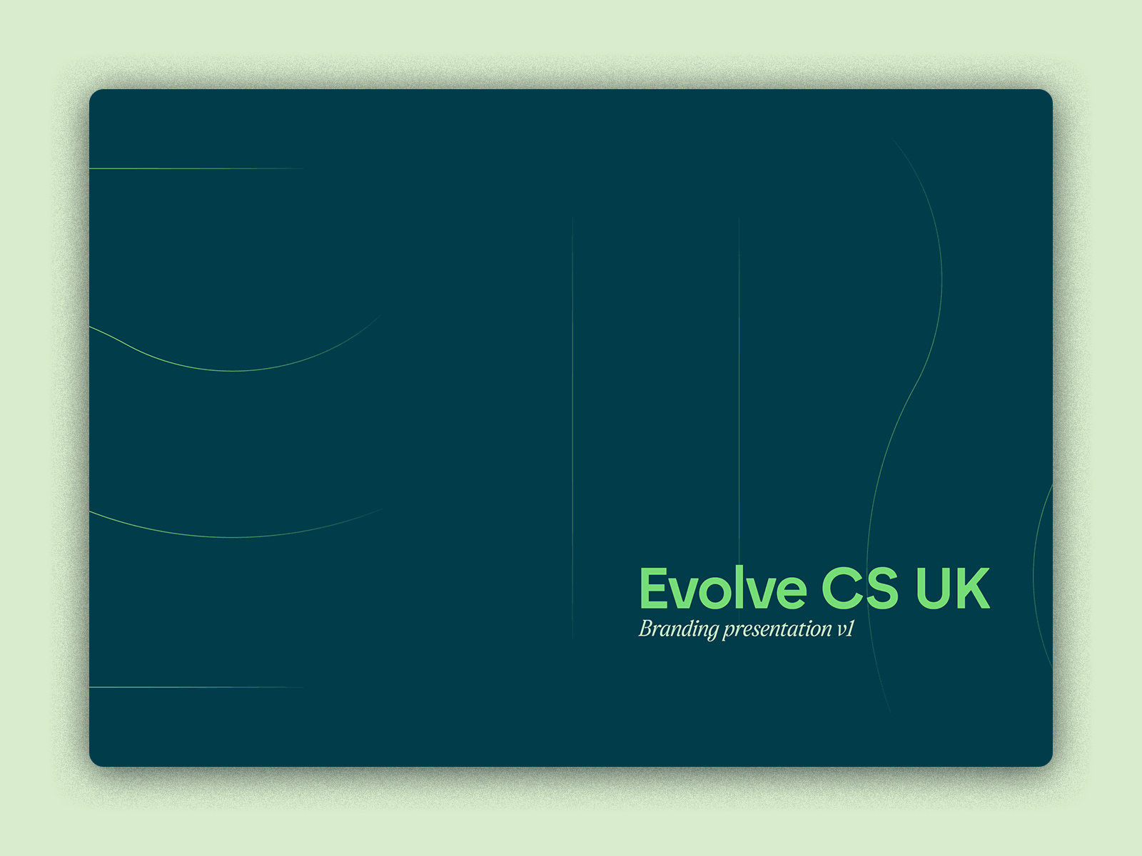 Evolve Branding brand identity branding credit solutions evolve evolve cs graphic design logo minimal presentation