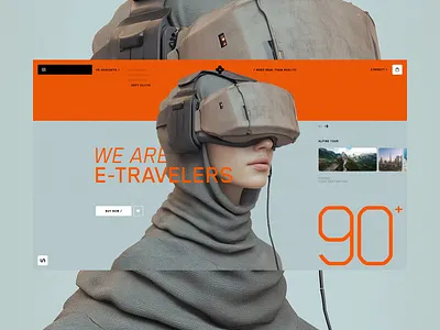 Defy - VR headset animation branding design e commerce figma landing page modern shop ui ux vr web design