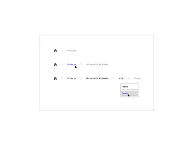 Daily UI #056 - Breadcrumb app design ui uix101 ux uxui