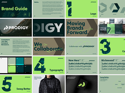 Prodigy - Style Guide branding grid guide logos rules style guide swag better. type typography