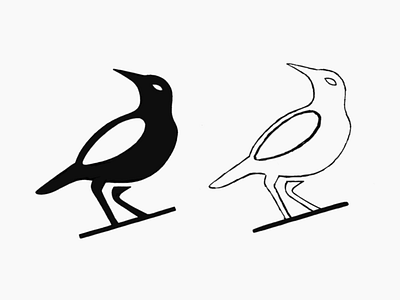 Bird symbol sketching! bird birds brand brand identity branding crow drawing icon illustration logo logo design mark monochrome nest rebranding saas silhouette sketching symbol wings