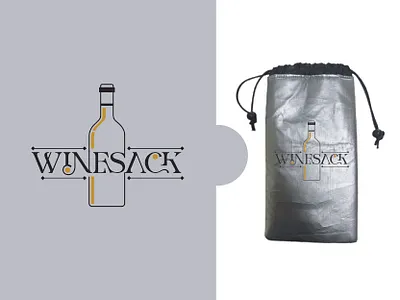 Wine Sack Logo Design branding classiclogo graphic design graphicdesign hirealogodesigner logo logodesign minimalistlogo needalogo