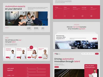 RSB AC: Driving Automotive Consulting Forward 🚀 automotive branding clean design light minimal modern red redesign ui ux webdesign webflow websiteredesign wordpress