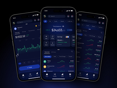 Neobank Concept Design for iOS appdesign bitcoin crypto cryptoexchange cryptoui cryptowallet darkmodeui designinspiration digitalbanking ethereum financeapp fintech fintechdesign fintechui mobileapp mobilebanking neobank techtrends