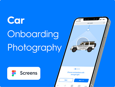 Car Onboarding with Figma car car detailing figma guide intro onboarding photography prototype seller ui