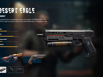 GAME WEAPON SCREEN design product design screen uder interface ui uiux