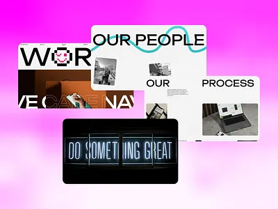 Our People branding graphic design ui