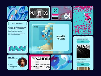 Brand Identity with Nova Pixels designed in Lumex Agency branding graphic design ui