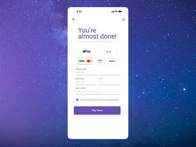 #DailyUI #2 Credit Card Checkout checkout dailyui ui
