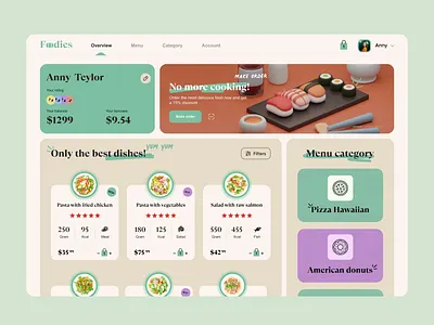 Food Delivery Dashboard app application clean dashboard delivery design food marketplace minimal minimalistic order ui ux uxui vegetables web app