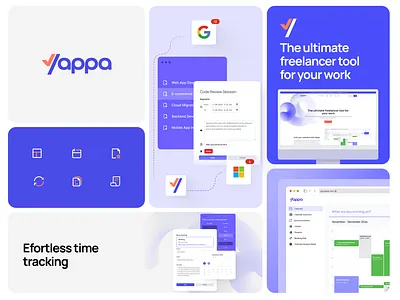 Yappa - Branding, Web & UI 3d brand guidelines branding graphic design icon logo logo branding logo concept logo design logotype sass branding ui ux visual identity
