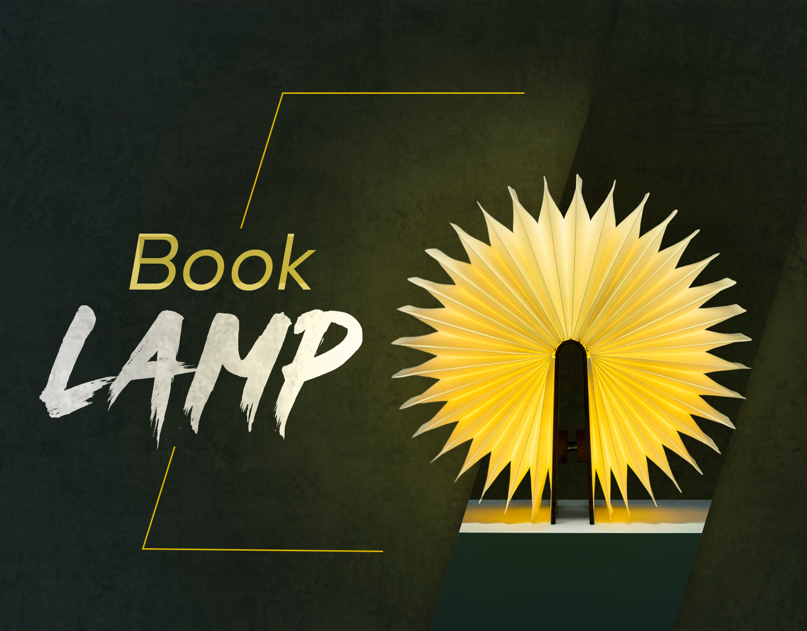 Foldable Book Lamp for Beautiful Light a content amazon amazon ebc banner branding ecommerce graphic design infographic lifestyle listing listing image poster product product image productmanipulation shohannn3