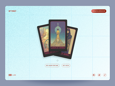 NFT landing page 3d card card nft ui ux web design web page web3