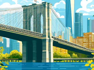 Travel Poster New York ai illustration new york painting travel poster vintage wall art