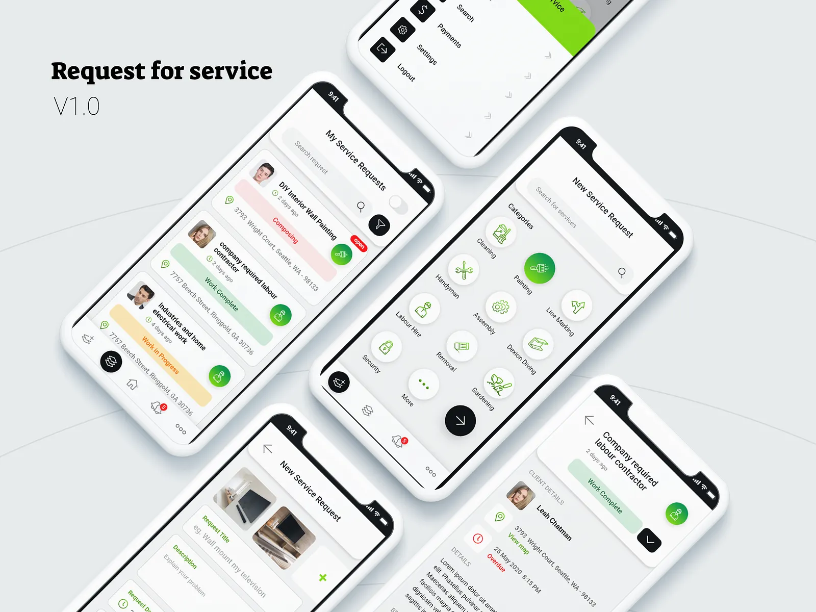 📌 Request for Service – UX Case Study app branding clean creat dailyui graphic design illustration interface mobile mobile app photoshop ravidelixan ui