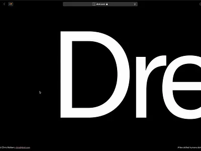 Drxlr Dot Com design interactive typography ui web web design