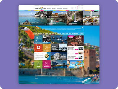 Tourism Portal Web Design alanya alanya web design responsive web design tourism tourism portal tourism web design ui design web design web ui design