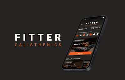 Fitter Calisthenics - UI Case Study app branding design fitness personas product prototype responsive style guide ui user experience user interface ux