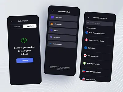 Crypto Wallet Design app crypto design graphic design mobile version ui ux wallet web