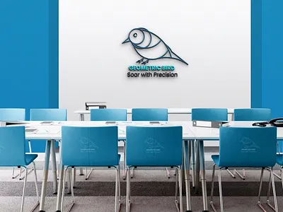 𝐆𝐞𝐨𝐦𝐞𝐭𝐫𝐢𝐜 𝐁𝐢𝐫𝐝 𝐋𝐨𝐠𝐨 𝐃𝐞𝐬𝐢𝐠𝐧 3d branding graphic design logo