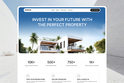 Real Estate Website clean design home house property real estate real estate website realtor ui ui design ux web web design website website design