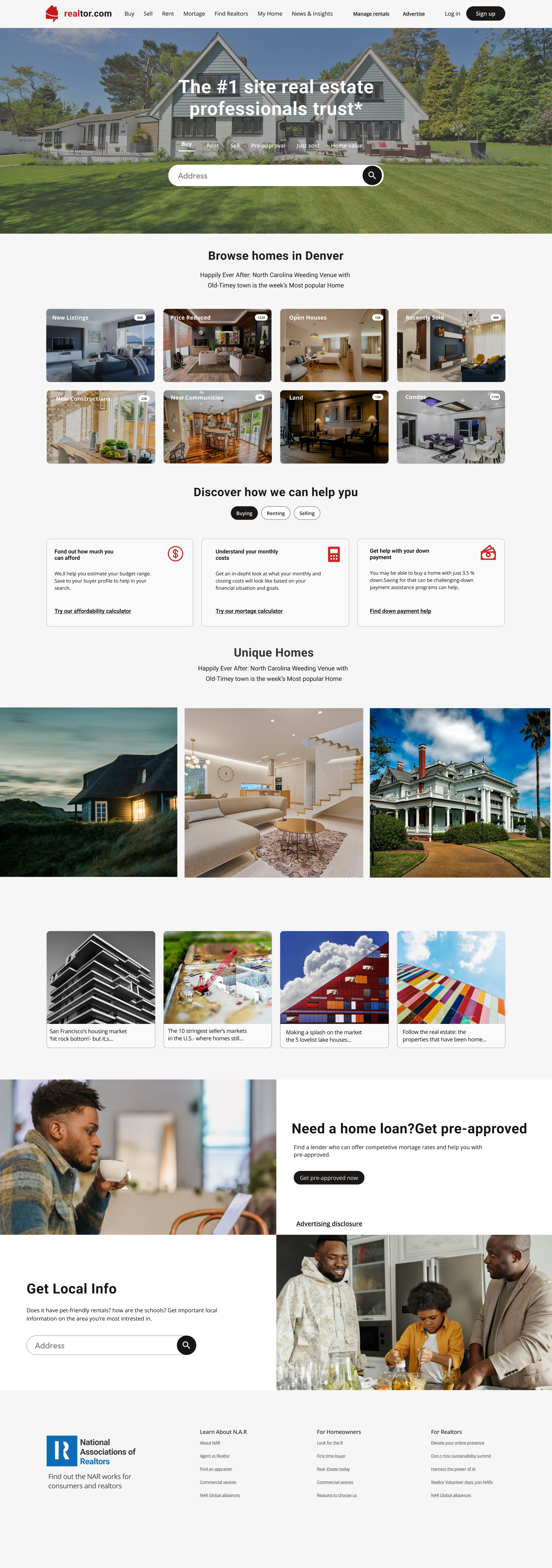 Real Estate Landing page animation branding graphic design logo motion graphics ui