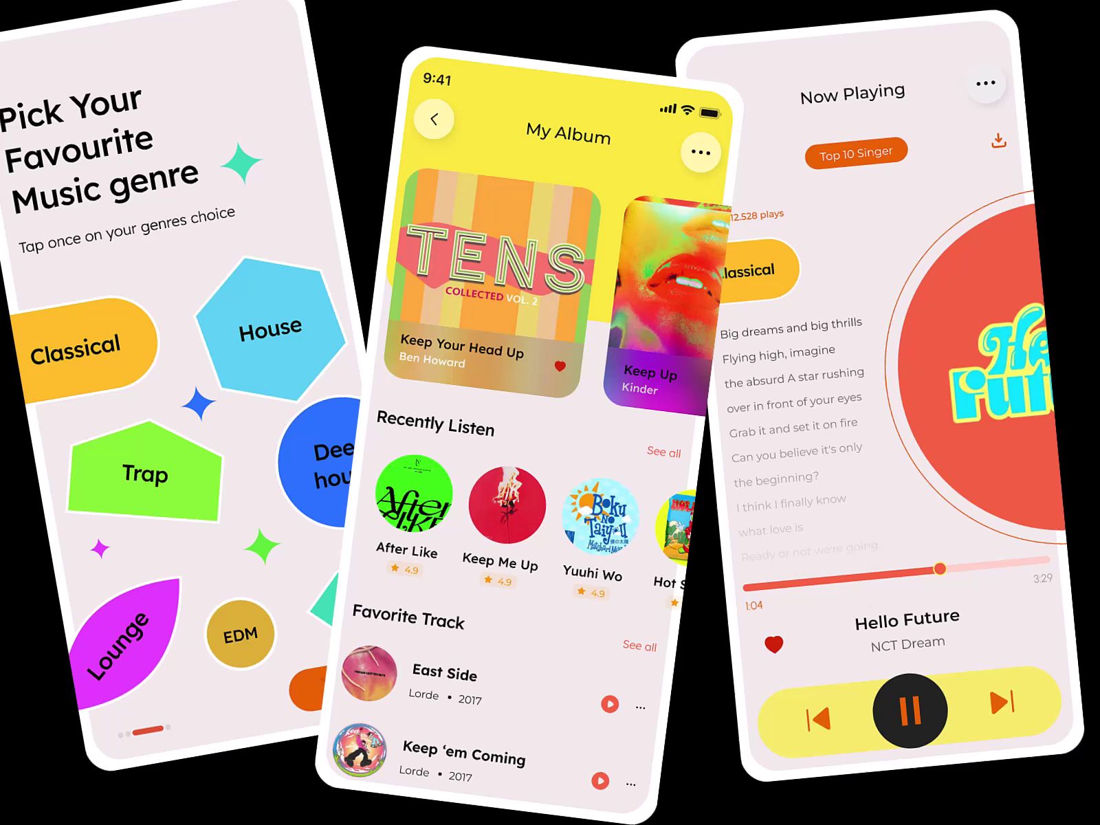 Music Player App Design Mobile App By Lazy Kar For LazyInterface UI UX music-player-app-design-mobile-app-by-lazy-kar-for-lazyinterface-ui-ux