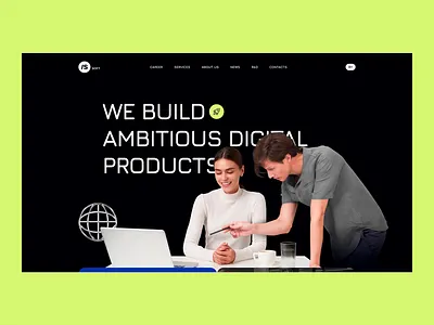 ISSoft website design design site ui uiux web website animation