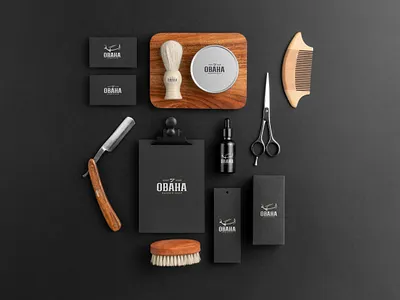 OBAHA BARBER SHOP arabicart arabiccalligraphy arabiclettering arabiclogotype arabictypography