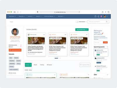 SP.org Platform | UI/UX design figma platform ui social networking uxui ui ux