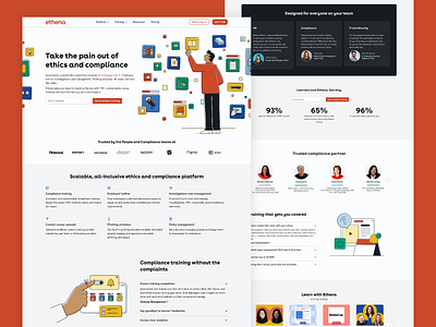 Ethena's Homepage Redesign branding graphic design homepage marketing ui web design