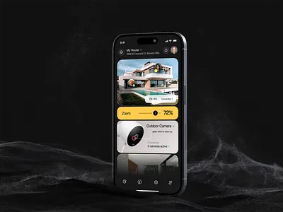 Smart Home | Office Mobile App 2 app camera check home house massiv office safe safety security ui ux