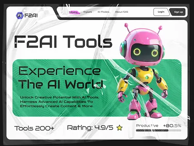 AI-Powered Landing Page Header π Modern UI. ai header heroheader landingpage modernui ui ux web