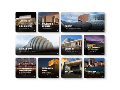 Tiles card design cities drop shadow shadows tiles