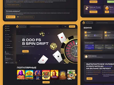 Casino casino create ui ux web design