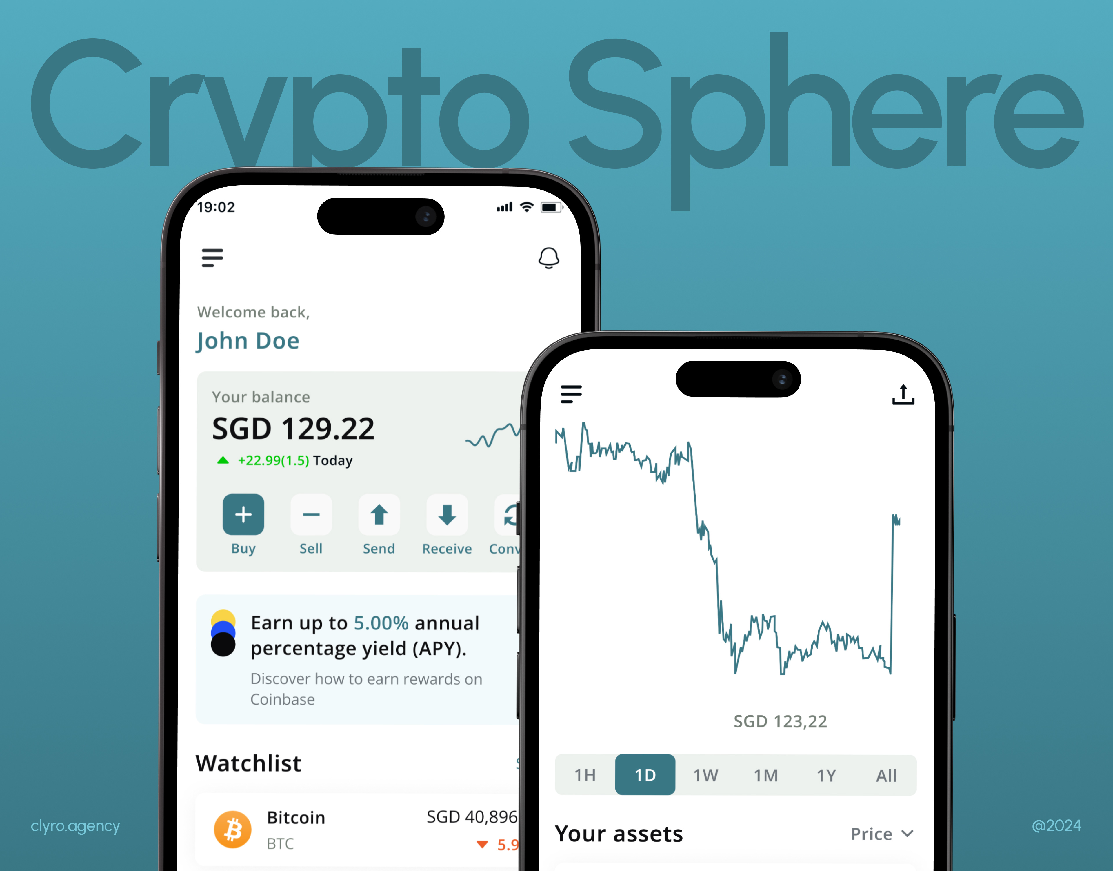 CryptoSphere | Mobile App UI/UX Design android app design case study cryptocurrency design figma figma designs figma ui ux ios mobile app modern ui design ui design ui ux design uiux user interface ux design uxui web design web3.0