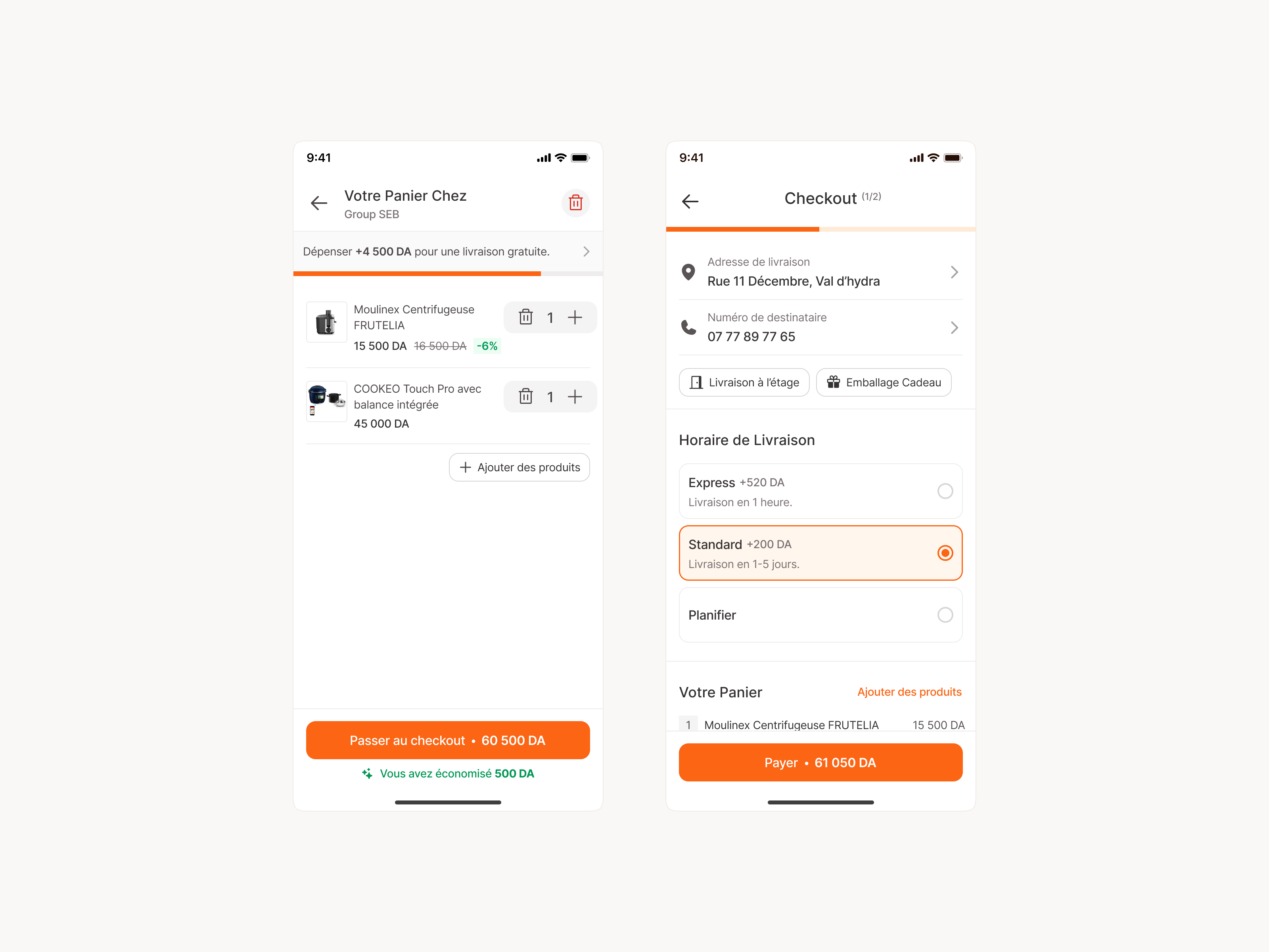 Cart & Checkout app design cart checkout design ecommerce ui