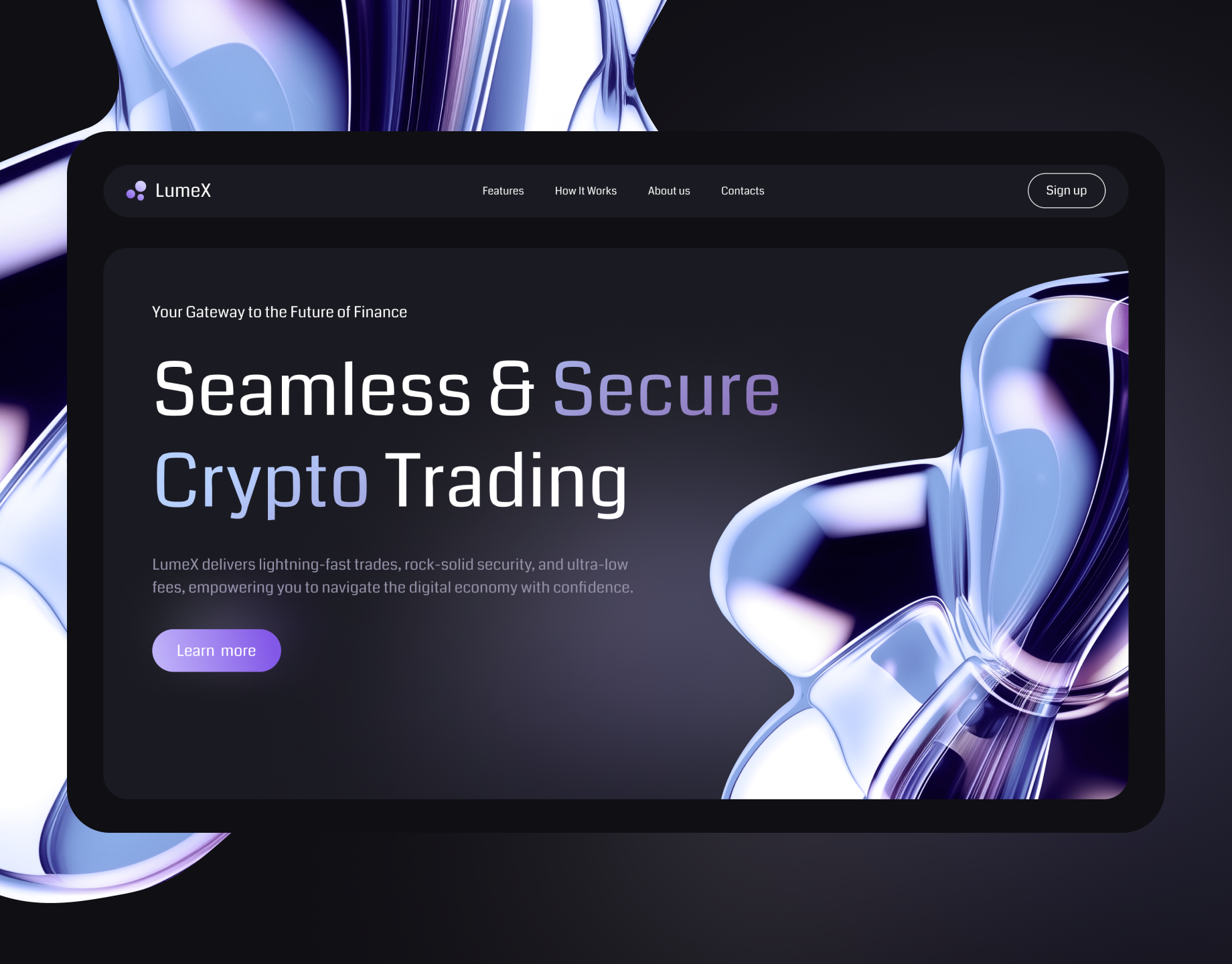 LumeX | Сrypto Ecosystem concept crypto design interface landing ui uiux design user expirience user interface ux web design
